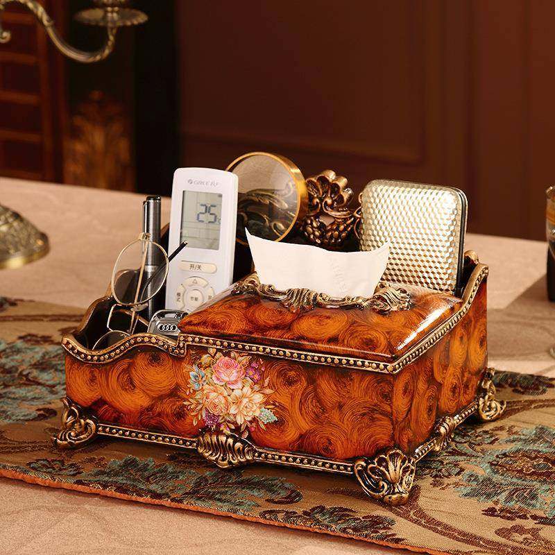 101509纸巾盒家客厅几创意茶收纳盒轻奢室餐厅卧用床头多功能抽纸