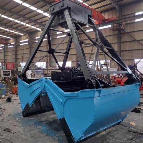 用河道清用起淤重机抓斗酒厂厂电动抓YBB斗单绳机械悬电挂机械抓