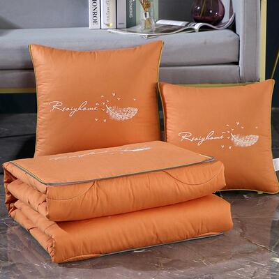 奢全棉刺绣抱枕被枕子两用多功能办公室沙发靠垫睡220315被午轻空