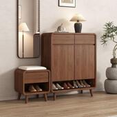 收纳入户大容量一体靠墙 家用楼道门玄口门中关式 实SXU木鞋 柜新款