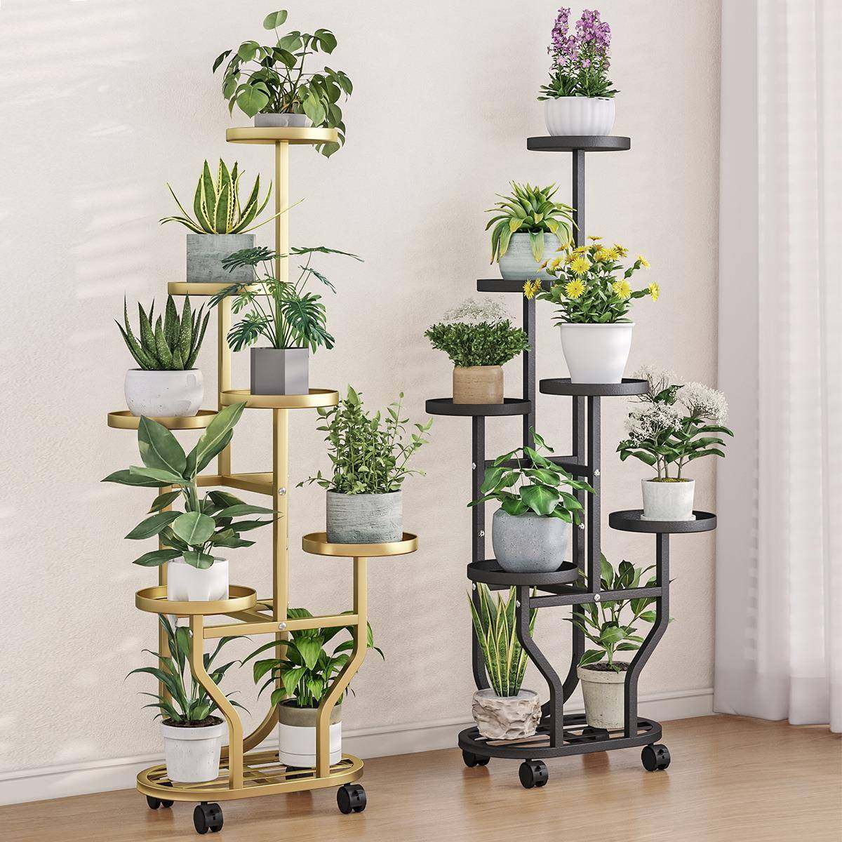 花架子客H965-H96厅落地式阳台置架物架托户外庭多肉铁艺花盆架层