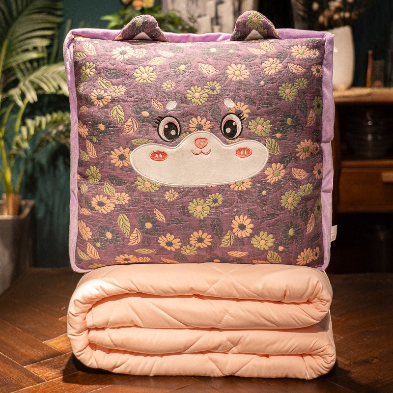 抱枕被子两用毯子二合一汽u车靠枕办公室午睡枕头女生睡觉车用车