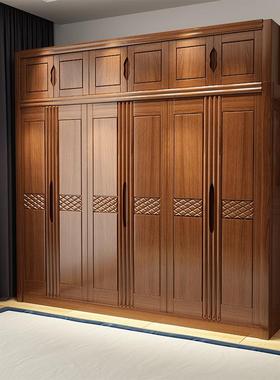 全木柜三四五实衣六平开30083门中式卧室木质纳柜家用白色收储物