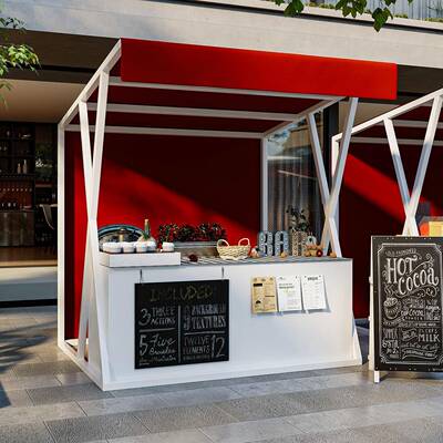 集市可移动摆摊展架示架户大外景区型活动架摊位早市美食街小833