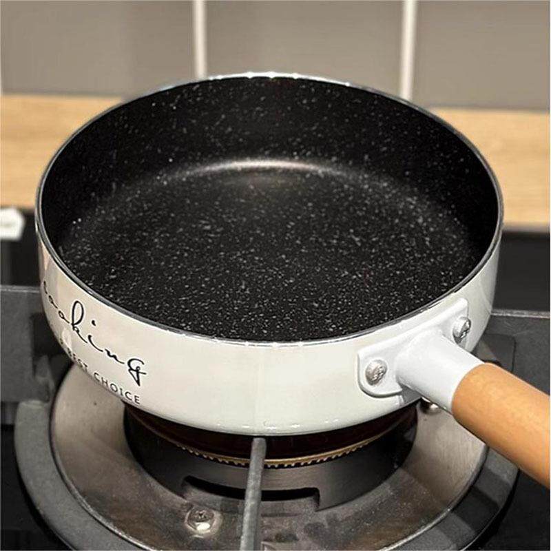 白色迷你不16c电m家用麦饭石迷平底煎锅麦饭石沾不粘煎蛋锅炉通用