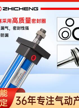 463志成气动H品O系列油压气缸气动件高质气元缸大推力气动配B件大