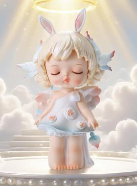 安妮件宝贝生W1228-2之盎然摆精件美设计中号玩偶摆萌爱趣可天使