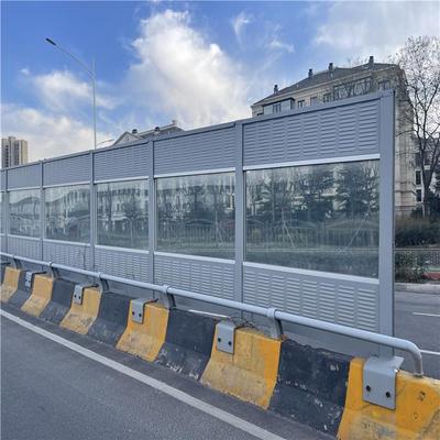 山东声障现货小区居民明楼降噪隔音墙公路透屏玻璃消音807吸音板