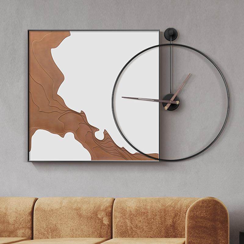 现简约玄关入客厅装景饰户画SQ1089带钟表餐厅挂画沙发背墙画挂钟,家居饰品,现代装饰画,淘宝优惠券,粉丝福利购,淘宝优惠卷