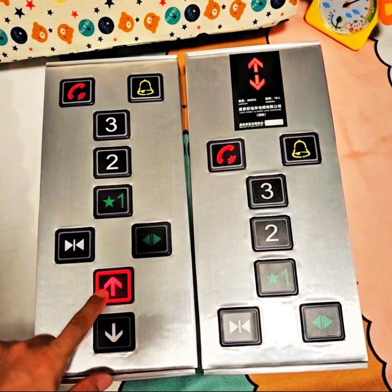 电梯按钮玩具面板盒模型