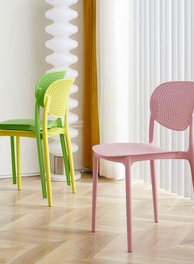 简约培训SD589-4椅闲休椅靠背椅欧商用塑料椅家用办公北简约结实