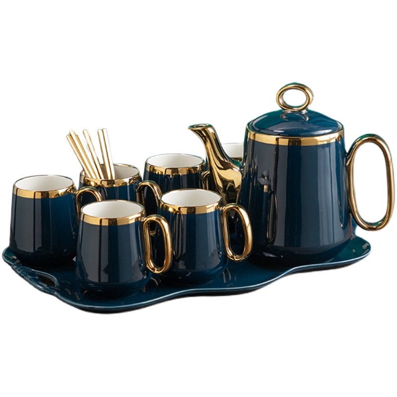 欧式陶瓷水杯套装家用客厅简约下午茶茶具冷热茶杯茶壶礼品套装