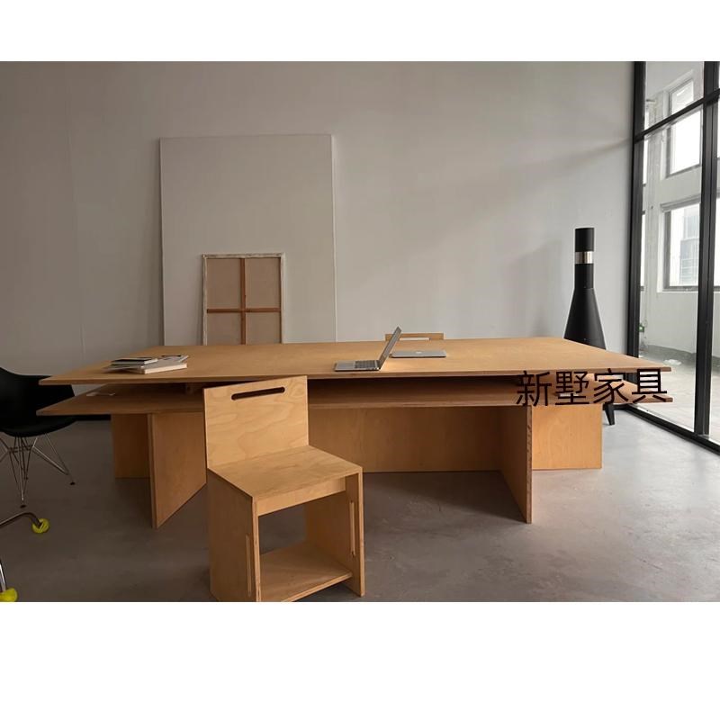 现代简约会议桌员工办公桌写字台工作桌多人培训台简易书桌演讲台