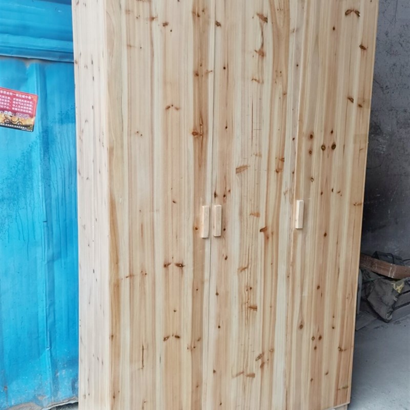 衣柜家用卧室柜子收纳现代简约实木儿童大衣橱经济型定制杉木M038