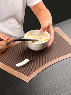 圆桌扇形餐垫高级感餐q桌盘子垫子中式隔热隔热防水防油免洗西餐