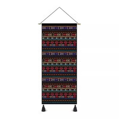 贵州民族风装饰画挂帘苗族蜡染图案特色餐厅挂画电表箱民宿墙面画