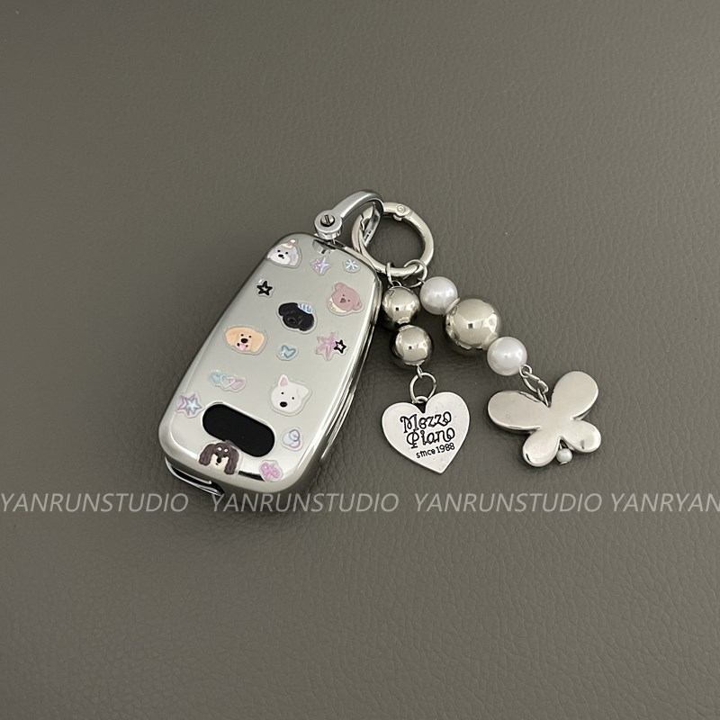 2023款奥迪q3钥匙套q2壳高档a6l汽车a4l时尚N挂件q5/q7/8女生可爱