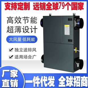 静音新风系统商用双向流新风机室内换气机通风机排风送风一体机
