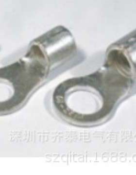 QITAI厂家直发 冷压接线端子圆头 加厚紫铜焊口   RNB14-5