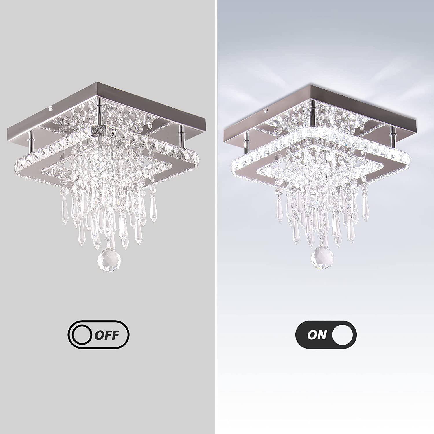 轻奢水晶17184顶灯现代走吸廊过道灯简约创意厅圆形阳灯台门灯饰