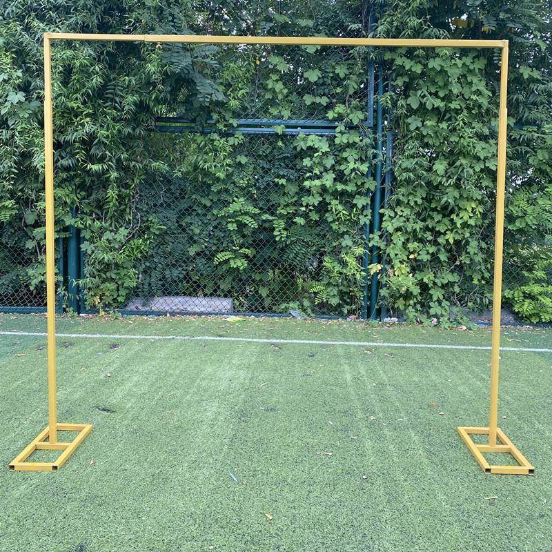 婚庆新布道具背景架伸缩杆舞台铁艺拱门架子户002外婚礼款置装饰