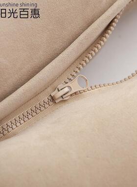 5YA椎1颈皮枕头枕芯荞麦护颈枕成人学F75S7HM7生颈单人睡椎觉长款