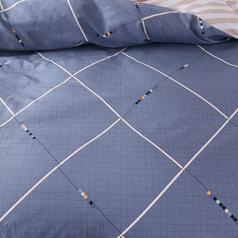 新款床裙式四件套全棉简约床罩被套床上用品防滑床套春夏秋冬