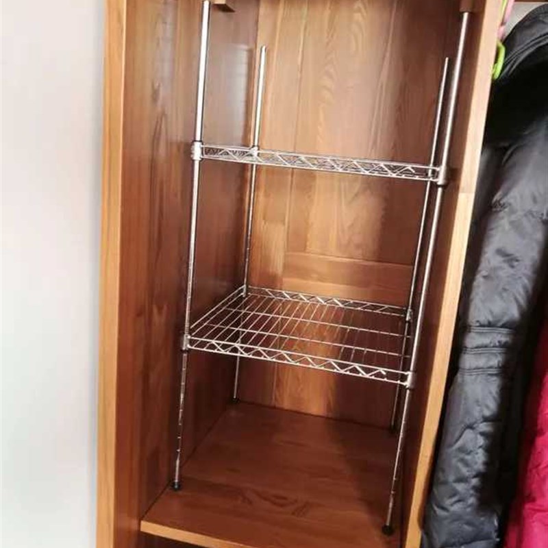 厨房置物架两层橱柜隔层架台面整理架子碗架锅架微波炉烤箱架落地