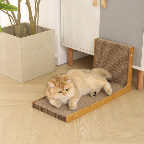 猫抓板猫窝一体o耐磨防猫抓不易掉屑立式瓦楞纸猫咪玩具磨爪