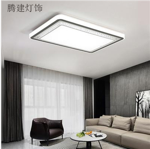 简y约现代家用长方形卧室水晶灯led灯具 套餐客厅吸顶灯2020年新款