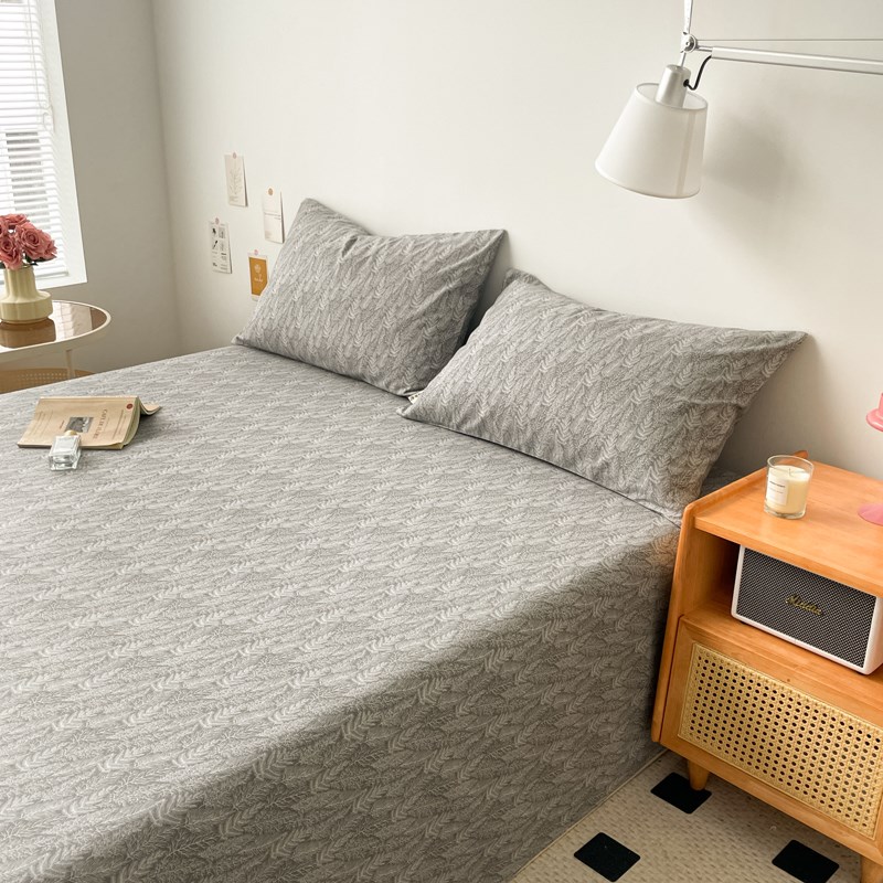 秋冬季全棉磨毛床单单件100纯棉加厚被单双人枕套三件套单人宿舍
