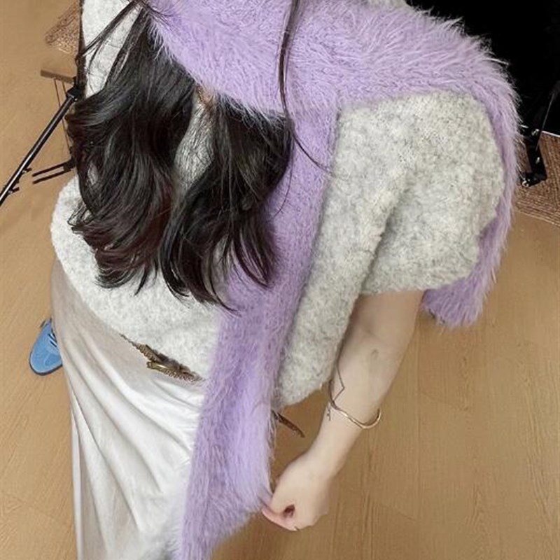 韩国女小众ins百搭纯色围巾日系护颈细窄长条秋冬薄款小围脖领巾