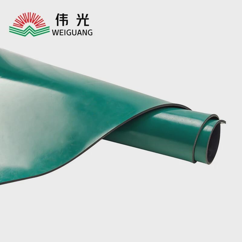 伟光绿色防静电胶皮防静电优质台垫电实验室工作台桌垫耐高温胶皮