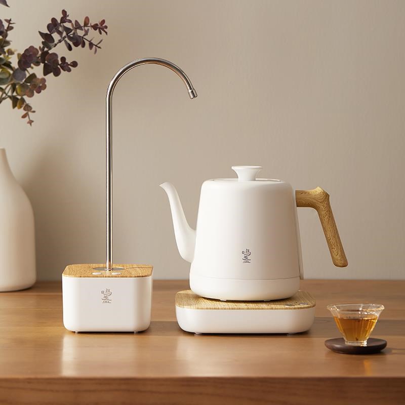 鸣盏自动上水器桶装水电动抽水器桌面饮用水大桶水饮水机出水器