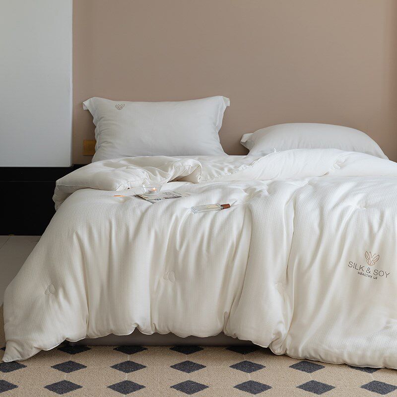 A类婴儿童大豆纤维被子冬被加厚保暖被芯春秋被单人被褥床上用品