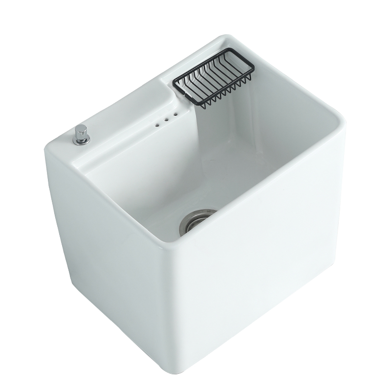 阳台拖布池2021新款陶瓷拖把池家用F卫生间洗拖把池地盆落地式大