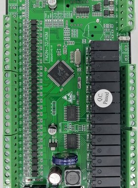 FX2n/FX3uhPLC板 stm32继电器控制板 3*0-10V AD输入2*DA0-10V输