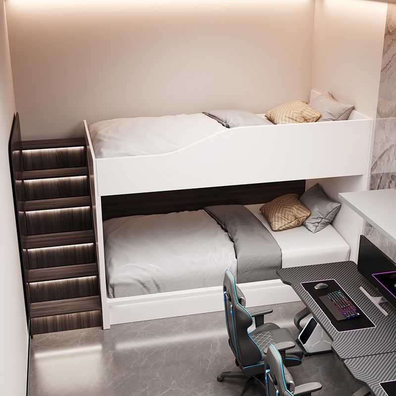 双层宿舍床太空舱上下铺高低床青旅民宿公寓床电竞酒店宾馆床标间