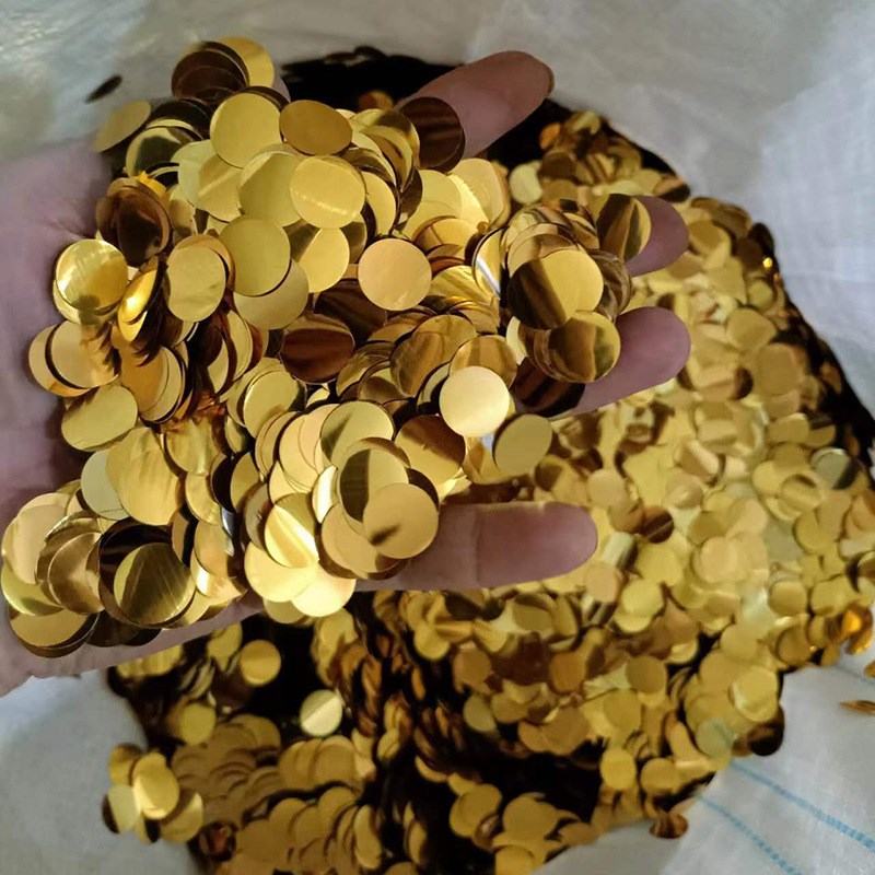 透明气球圆形 亮片1.5cm波波球填充物彩色婚礼抛洒纸片量大从优