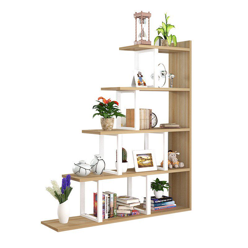 简约现代书架书柜客厅隔断装饰屏风展示架多层花架钢木置物架新款