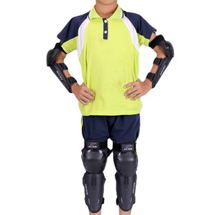 家俊儿童摩托车赛车护膝护肘越野护具四件套滑步车防护骑行装备