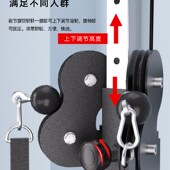 双滑轮多功能墙体飞鸟综合训练器低拉划船机高位下拉练背部 器械