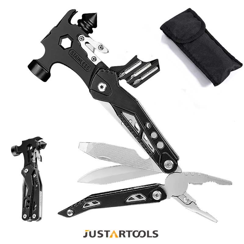 户外多功能破窗工具锤钳便携车载求生野营折叠多用应急逃X20