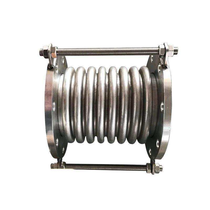 不锈钢补偿器304真空拉杆管dn50/100/200金属法兰式膨胀节伸缩节