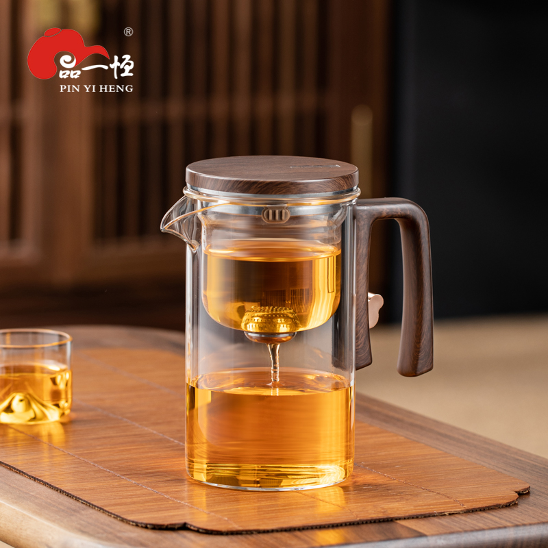 飘逸杯泡茶壶茶水分离家用泡茶神器磁吸泡茶器玻S璃过滤冲茶壶茶