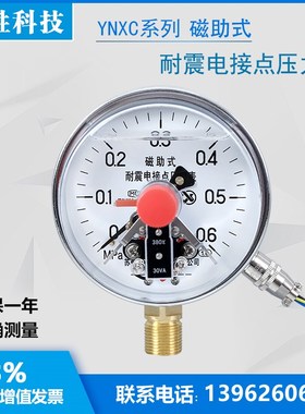 YNXC100 0.6MPas 耐震磁助式电接点压力表 抗震电接点  苏州轩胜