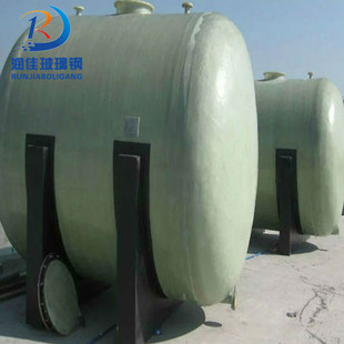 厂家供应玻璃钢盐酸储罐100立方 废水处理卧式玻璃钢储罐
