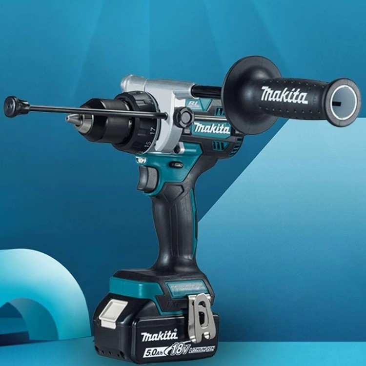 牧田充电钻DDF486锂电18V大扭矩无刷大功率冲击DHP486墙面打孔