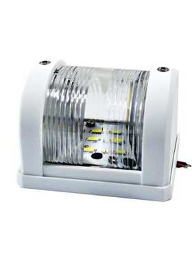 LED航行灯 船用信号灯 梶灯柱灯白色塑胶 船用游艇用五金配件