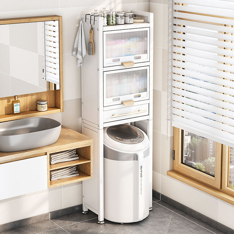 阳台洗衣机置物架上方架子落地小型卫生间储物柜内衣迷你洗衣机架,家庭/个人清洁工具,浴室角架/置物架,淘宝优惠券,粉丝福利购,淘宝优惠卷